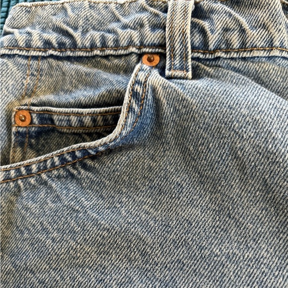 VTG Levi’s 941 Orange Tab High Waisted Denim Shorts Sz 8 Reg Fit Cut Offs - Picture 5 of 9